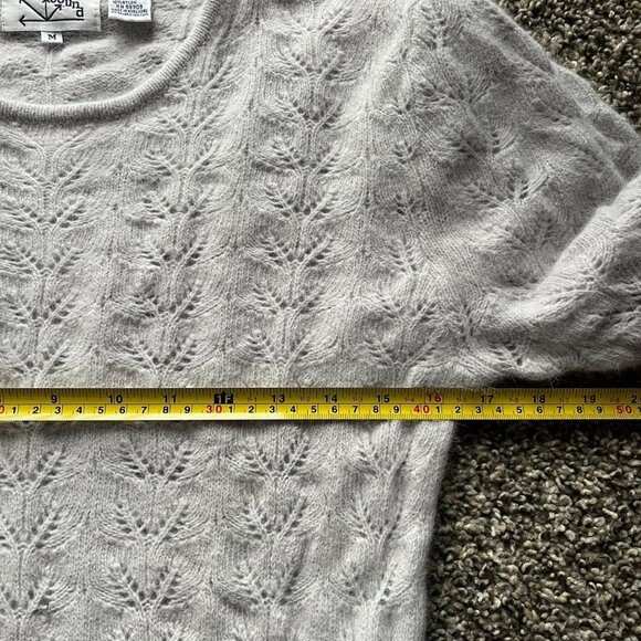 Vintage Westbound Blouse Women Small White Lambswool & Angora Knit Fairy Cottage - Picture 5 of 7